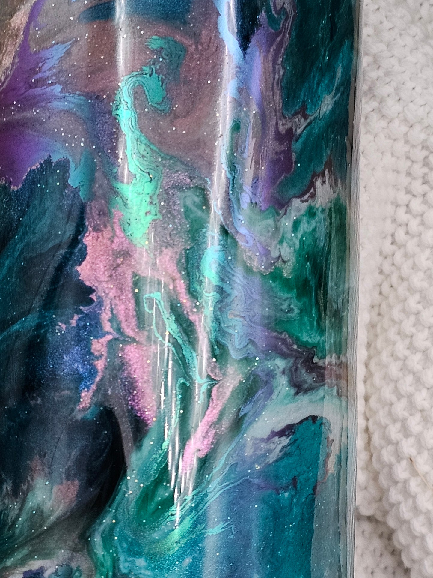 RTS {Purple and Teal Multi-Dimensional} 30oz Tumbler *