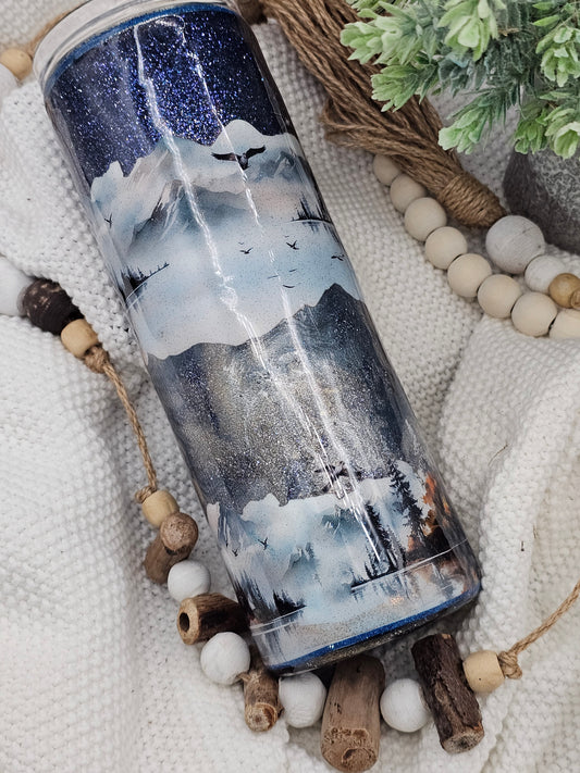 RTS {Twilight Lake} 20oz Tumbler *