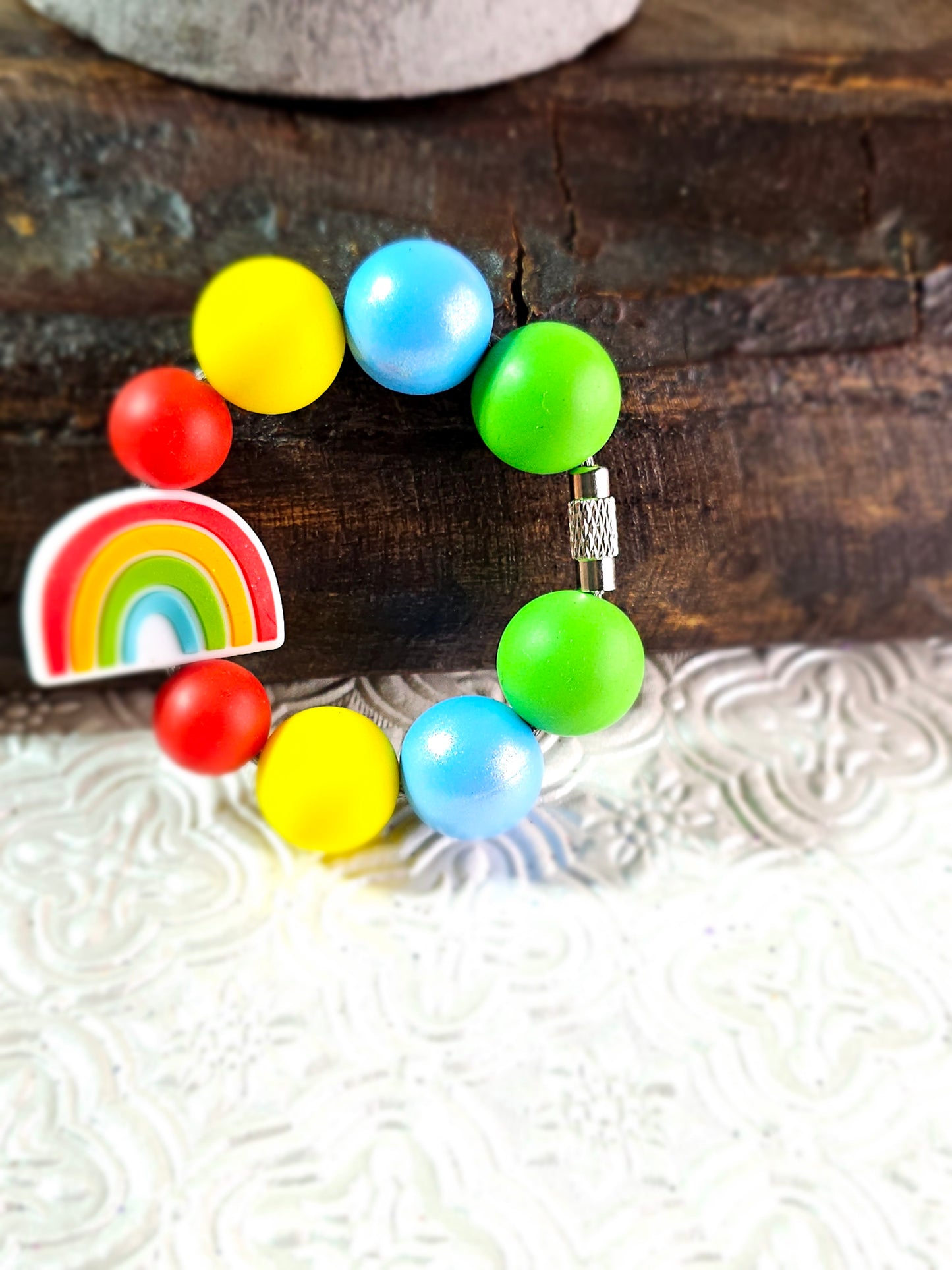 RTS {Rainbow} Tumbler Handle Charm