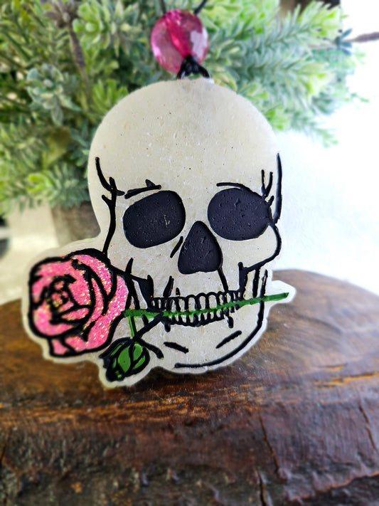 RTS {Skull and Rose with Aqua di Gio FRAGRANCE} Freshie *