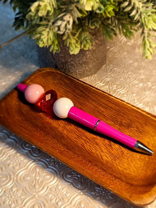 RTS {Legally Pink} Beaded Pen