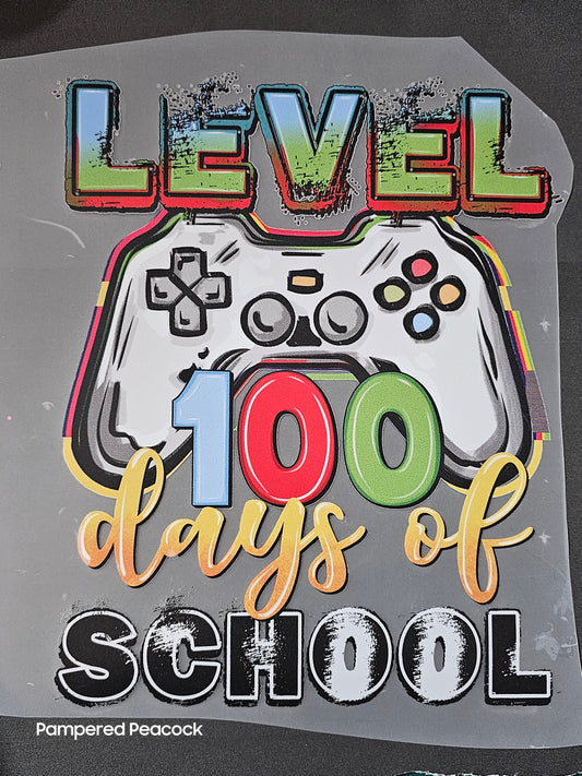 {Level up to 100 Days of School]- Shirt - RTC