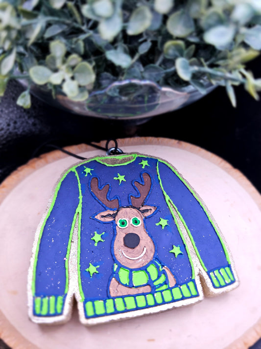 RTS- Reindeer, on Sweater- {Pumpkin Pecan Waffle} Freshie