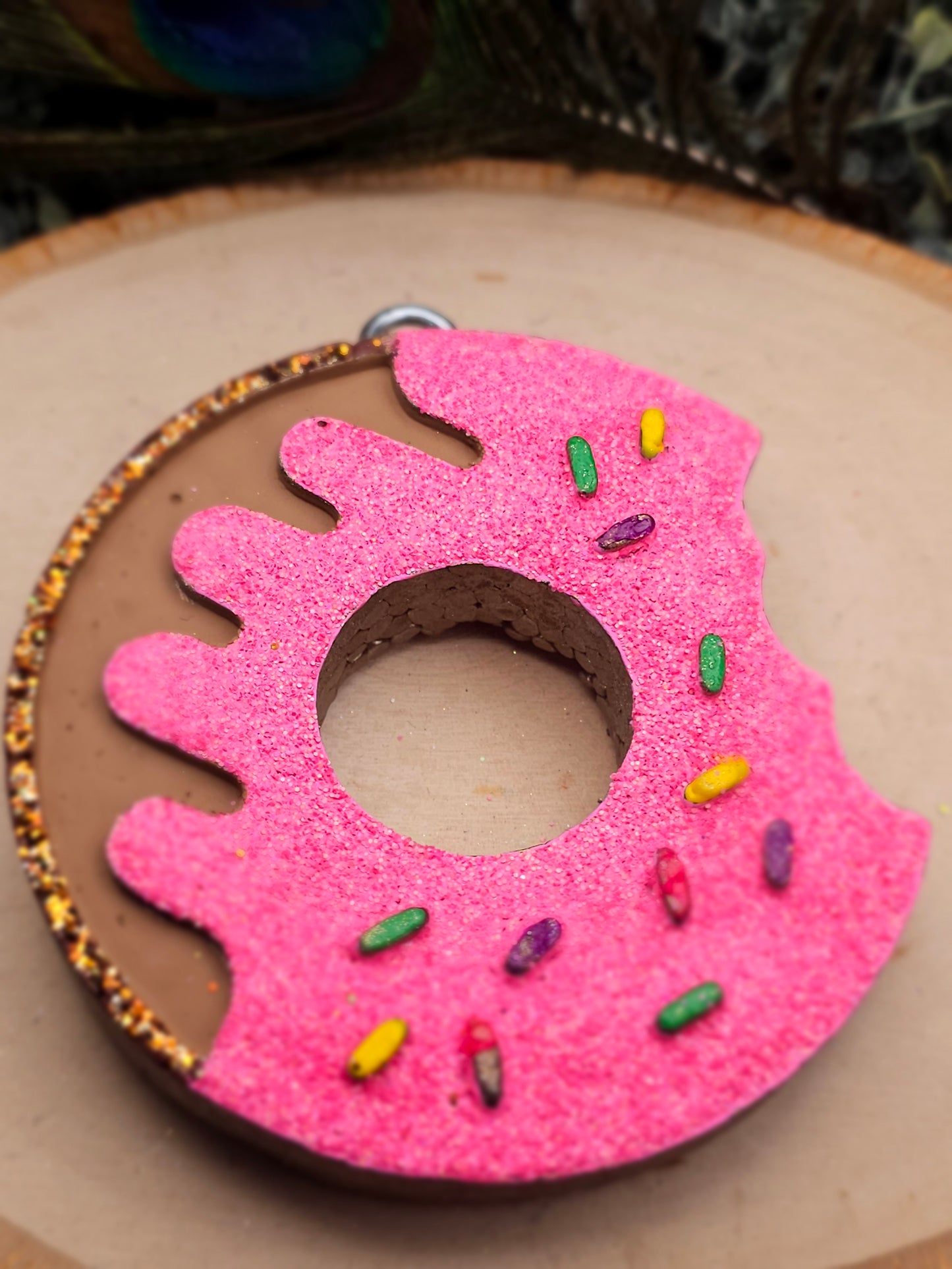 RTS - Sprinkle Donut with pink icing - {Cinnamon Sugar Donut Scent}